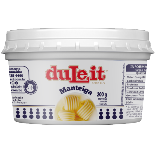 Manteiga Comum Sal 200 G Duleit