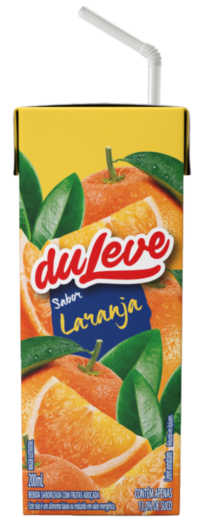 SUCOS 200ML LARANJA COM CANUDO