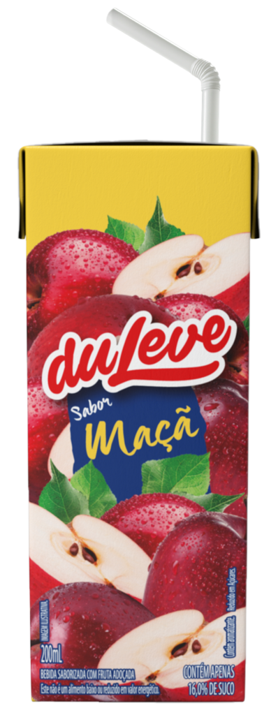 SUCOS 200ML MAÇA COM CANUDO