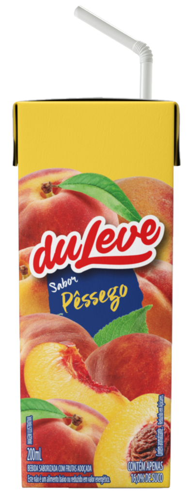 SUCOS 200ML PESSEGO COM CANUDO