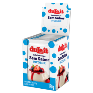 Display Gelatina Sem Sabor Incolor - 180g