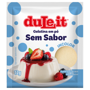 Gelatina em Pó Sem Sabor Incolor - 12g